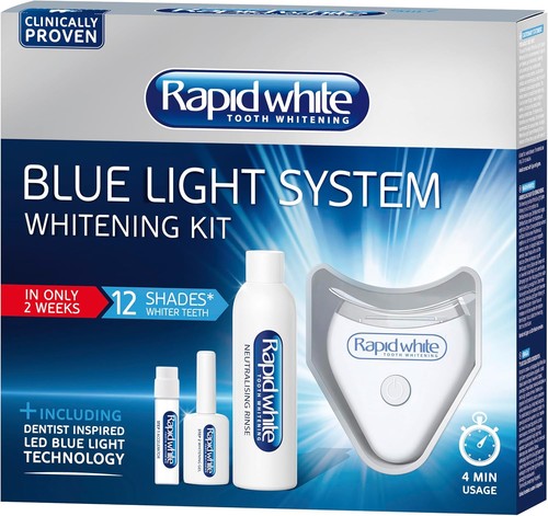 Rapid white blue - light, teeth