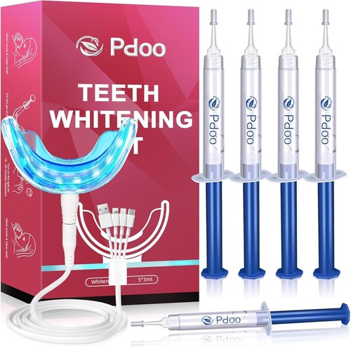 Teeth whitening kit with - whitening, led
